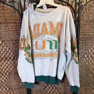 Vintage Active Image Miami Hurricanes Hoodie Size XL